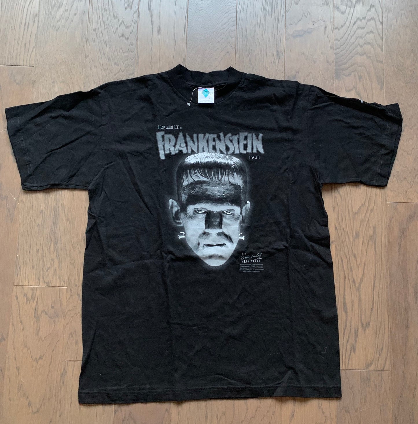 Vintage 90s Frankenstein Horror T Shirt Universal Studios Monsters