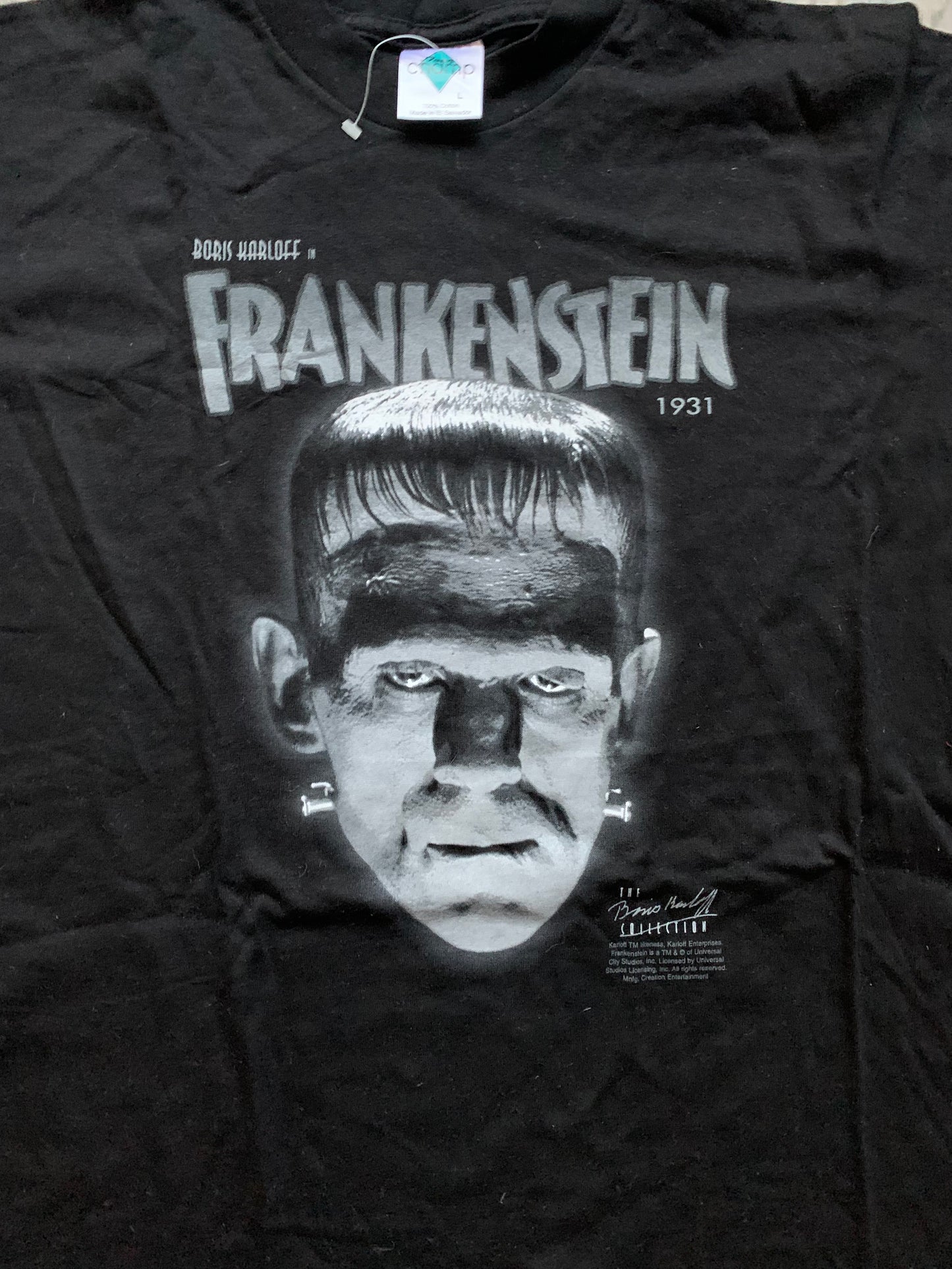 Vintage 90s Frankenstein Horror T Shirt Universal Studios Monsters