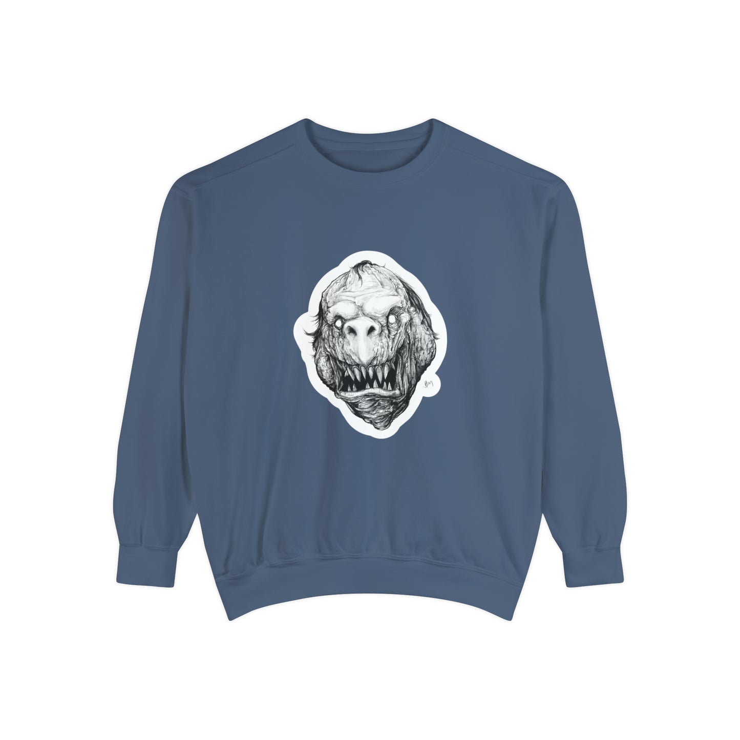 Monster Shithead Unisex Garment-Dyed Sweatshirt