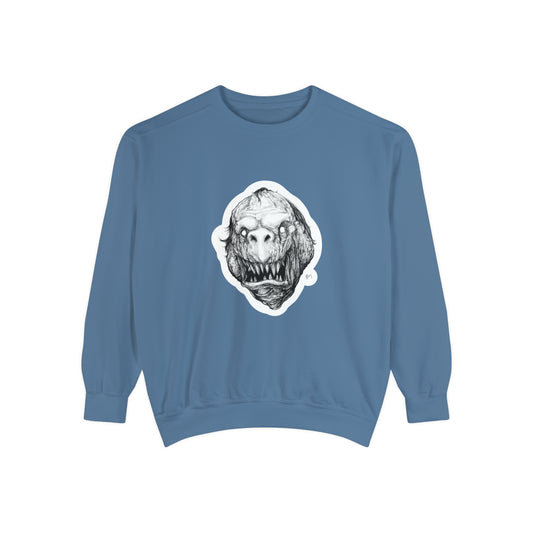Monster Shithead Unisex Garment-Dyed Sweatshirt